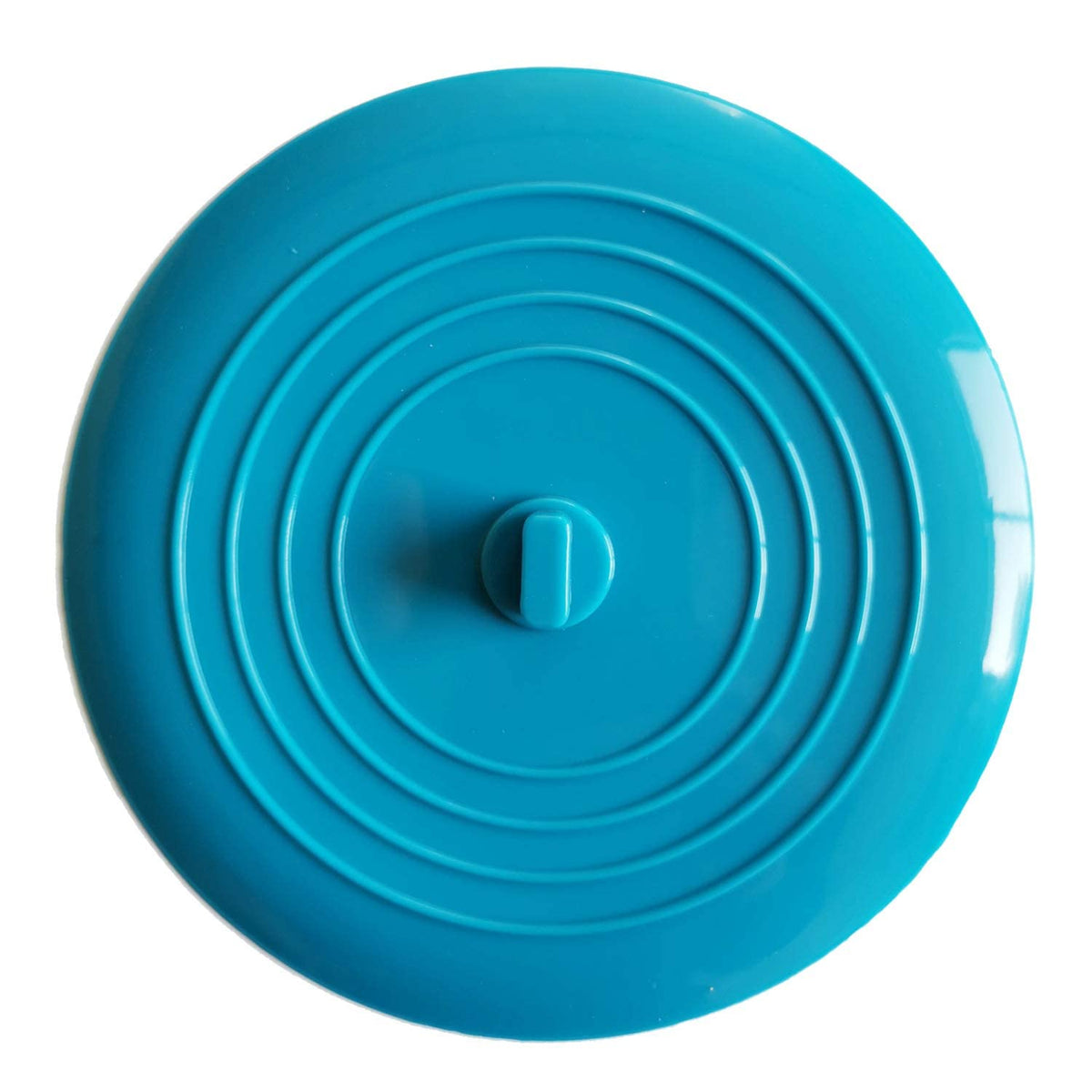 FIXIT Universal Bath Plug, Universal Sink Drain Plug For Kitchen, Bathroom and Laundries. 6 Inch Durable Silicone Plug With Effective Seal (Blue)