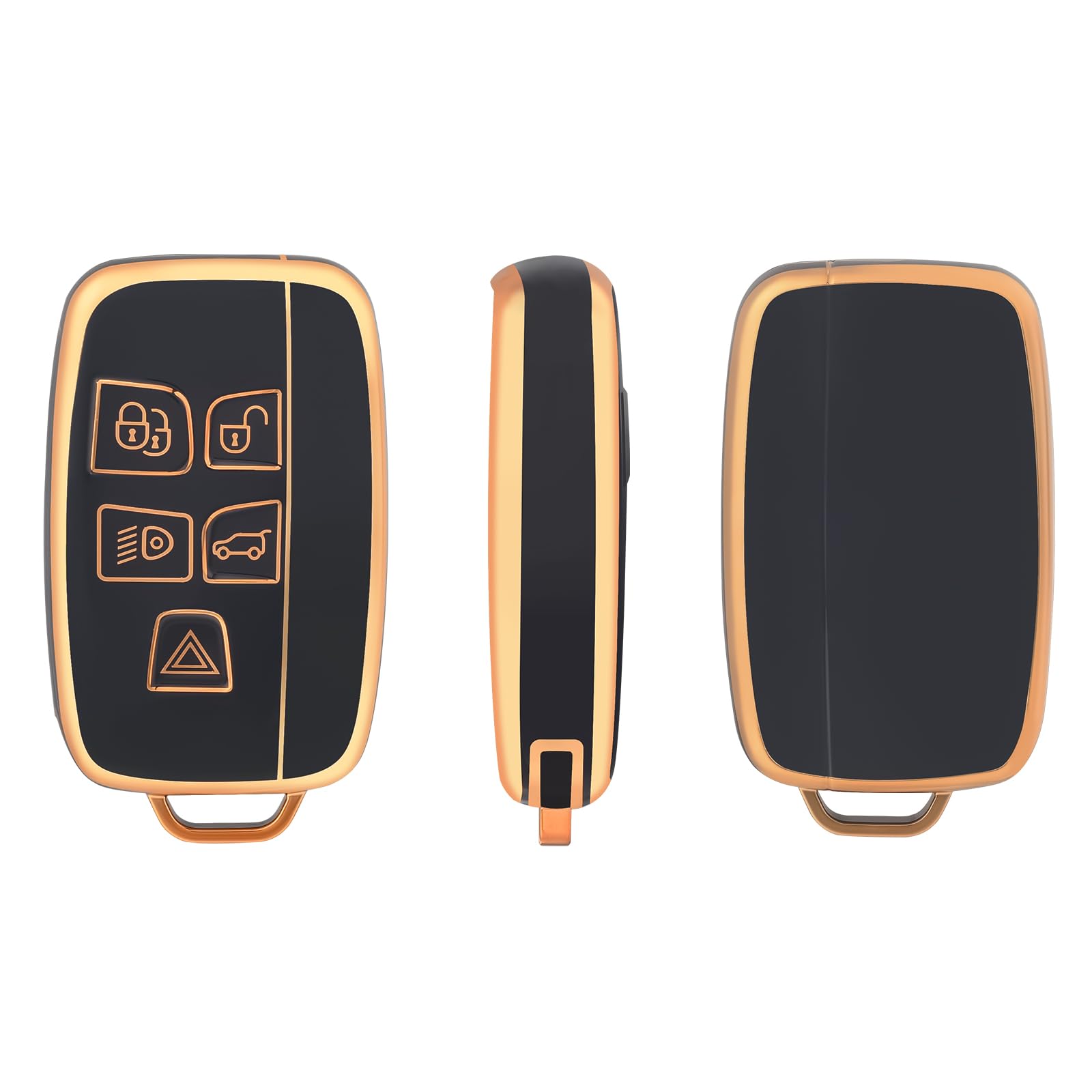 OFFCURVE Car Key Case Suitable for Land Rover BLand Rover Defender Discovery Freelander Range Rover Sport Evoque Velar Jaguar XE XF XJ F-Pace F-Type