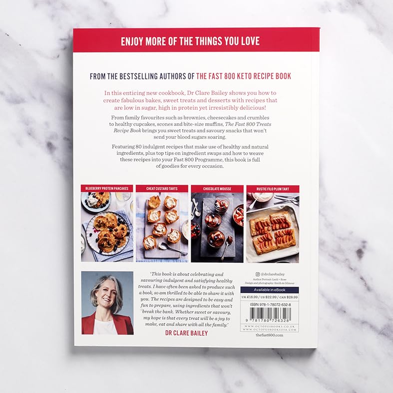 The Fast 800 Treats Recipe Book: Healthy and delicious bakes, savoury snacks and desserts for everyone to enjoy (The Fast 800 series)