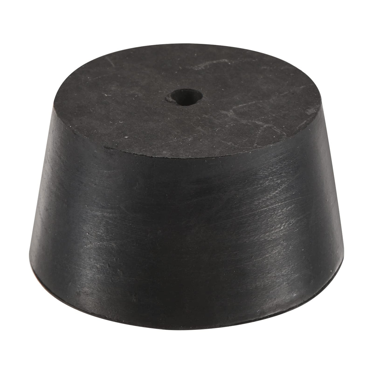 sourcing map Rubber Tapered Plug 42mm to 50mm with Hole Test Tubes Bungs Stopper Black for Lab Home