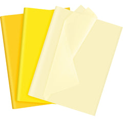 NEBURORA Assorted Yellow Tissue Paper Set 60 Sheets Gift Wrap Paper Art Paper Crafts 3 Yellow Colors for Sunflower Theme Party Decorations DIY Wedding Fall Thanksgiving Holiday Gift Packing