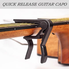 DAZISEN Guitar Capo with 5 Guitar Picks - Quick Release Capotastos Capo Clamp for Classical Guitar, Electric Guitar, Ukulele, Bass, Blue