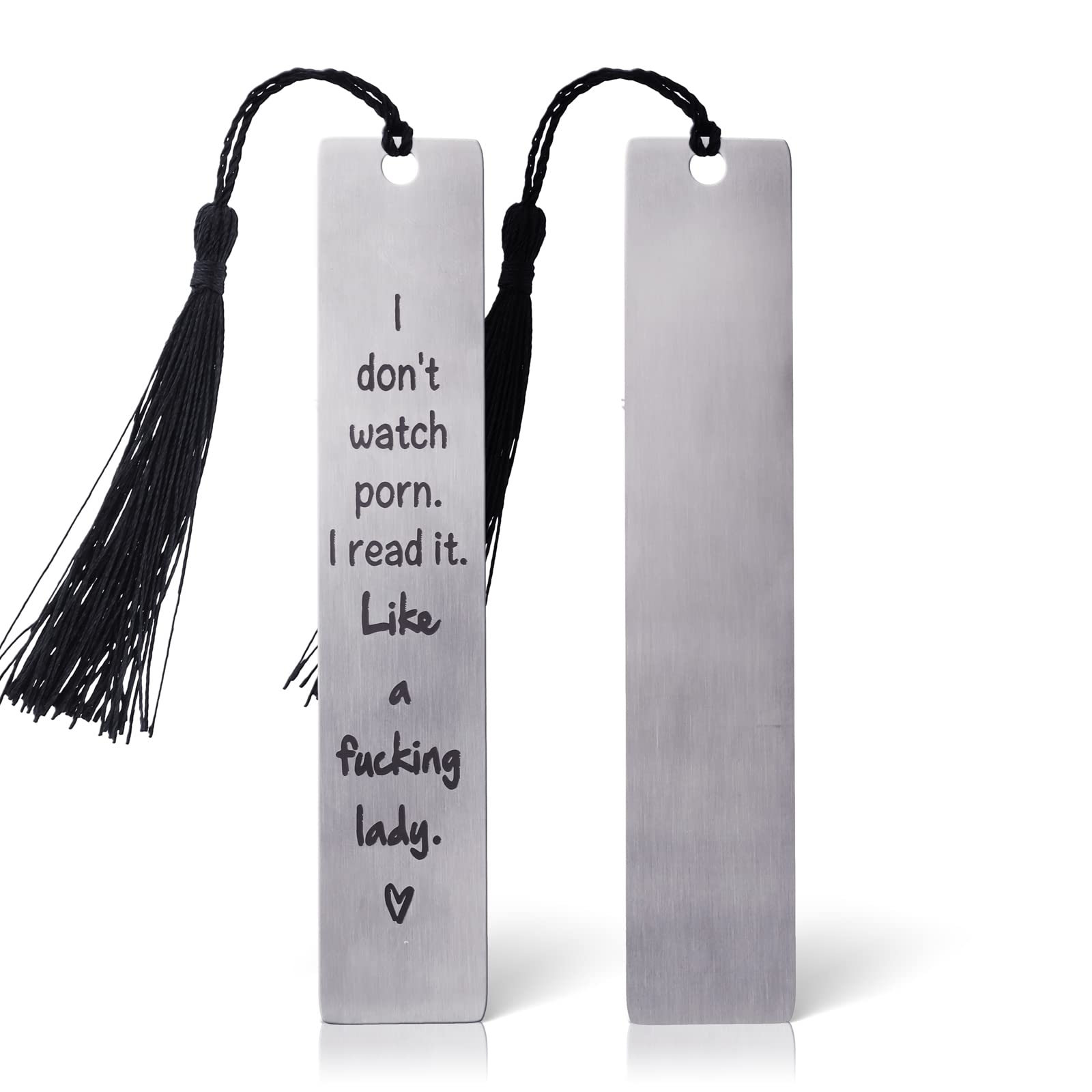 Ouligay Funny Bookmarks for Book Lovers Metal Bookmark Gift for Women Teacher Librarian Reader Bookworms Book Marker with Tassels for Friend Birthday Christmas Graduation Book Club Gifts