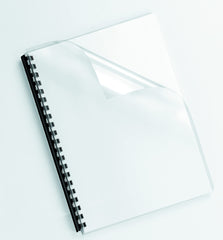 Fellowes A4 Binding Covers, PVC 180 Micron, Clear, Pack of 25, 5380001