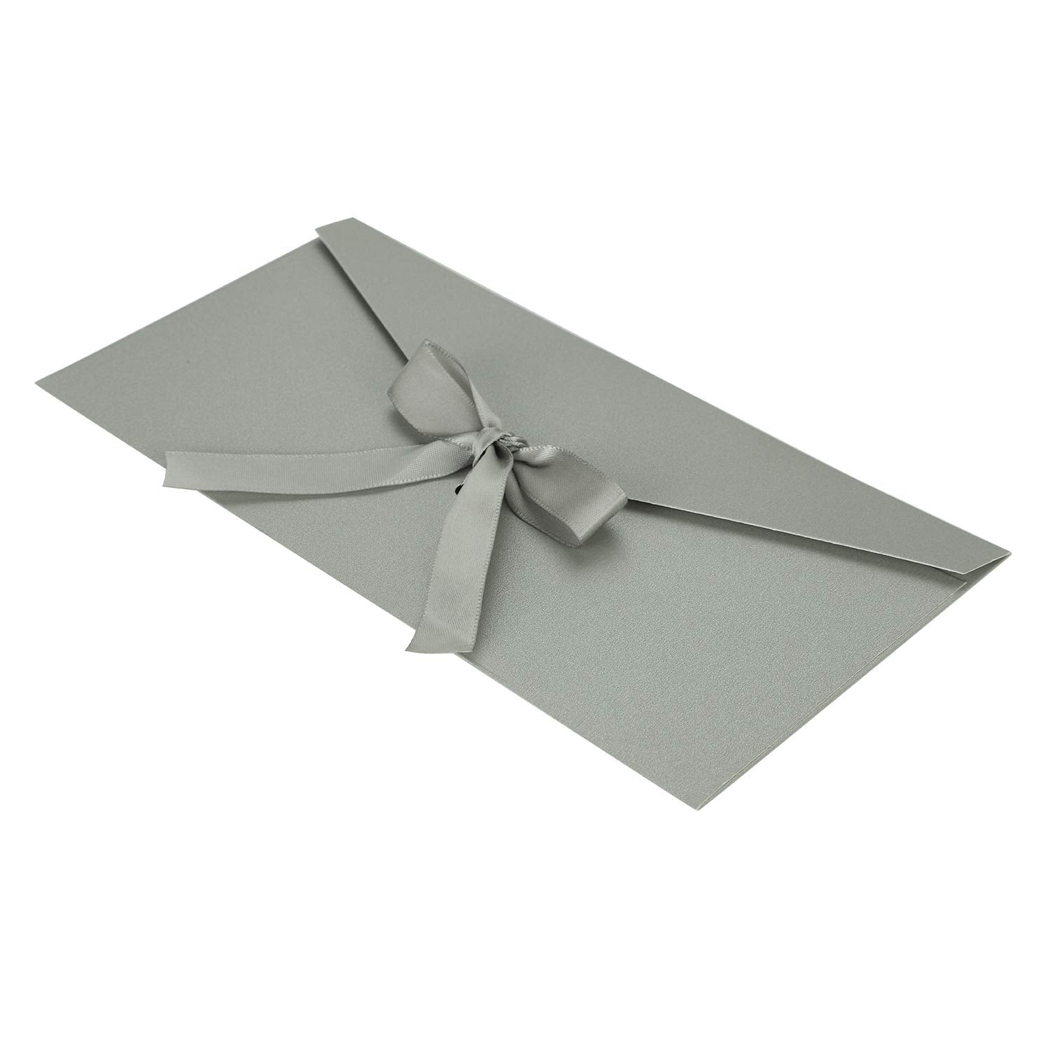 10PCS Gift Card Envelopes Birthday Card Envelopes Wedding Invitation Envelopes Pearlescent Paper Envelopes Cute Mini Envelopes with Ribbon for Handmade Invitations Letters or Festival Cards