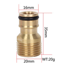 2 Pack Brass Garden Hose Tap Connector,1/2 inch Brass Male Threaded Tap Connector for Hose Pipe,Copper 1/2 inches BSP Hose Connector Male Watering Fittings for Threaded Faucet Adapter Quick Connector