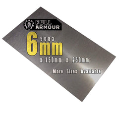 6mm Aluminium plate sheet - Grade 5083 (150mm x 250mm)