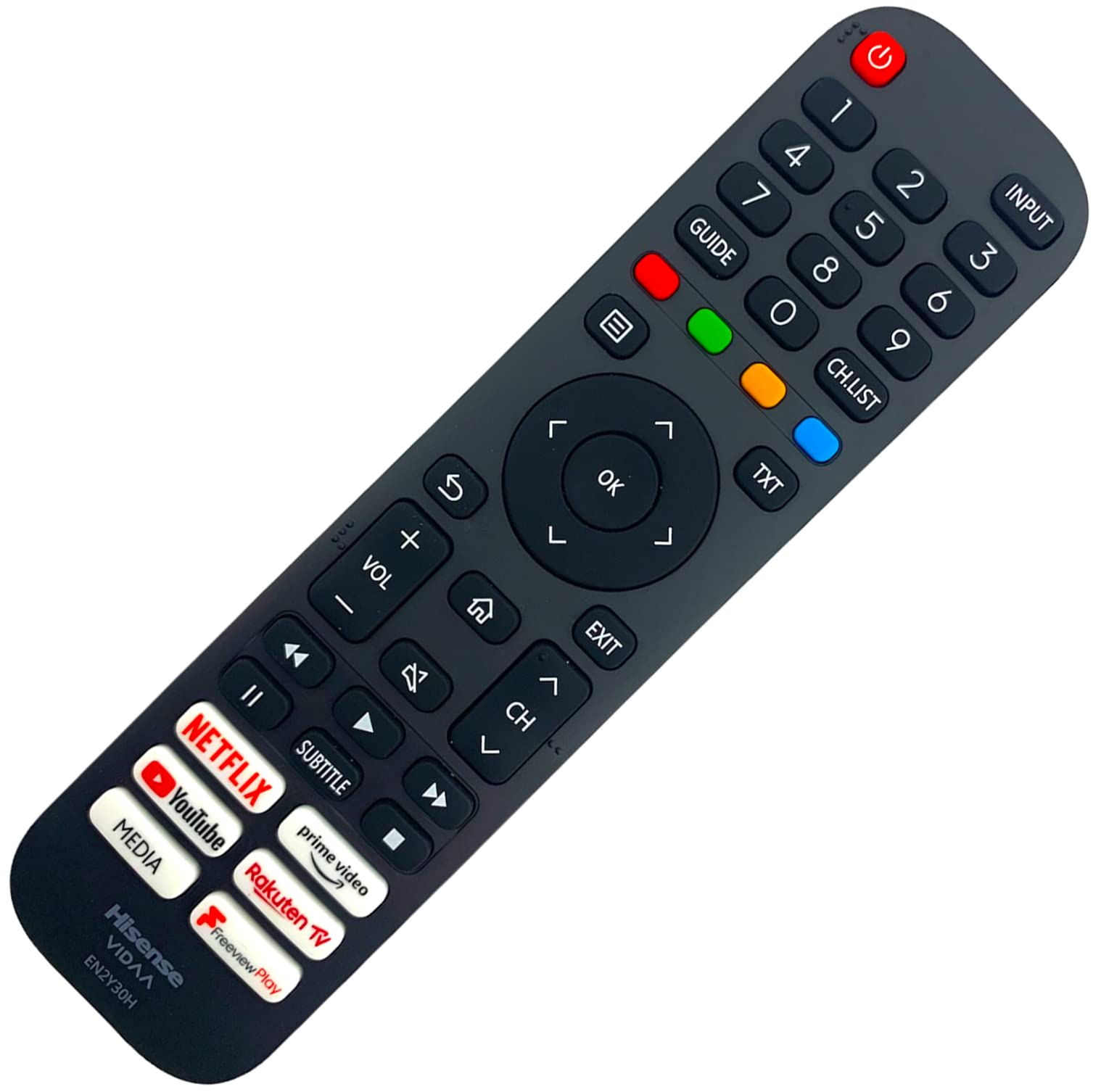 Original EN2Y30H   T279823 Remote Control Compatible With Hisense VIDAA 32A5600FTUK 40A5600FTUK 43A7300FTUK 55A7300FTUK 65A7300FTUK Smart QLED OLED LED TV's