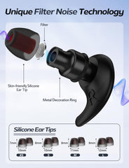 KAUGIC Ear Plugs for Sleep Noise Reduction with Storage Case