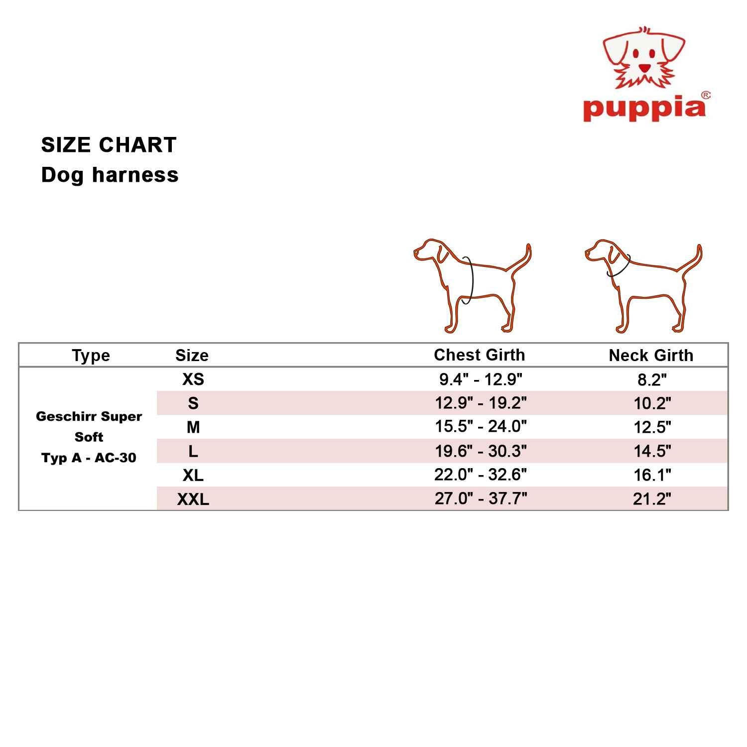 Puppia Brown Soft Harness - XS