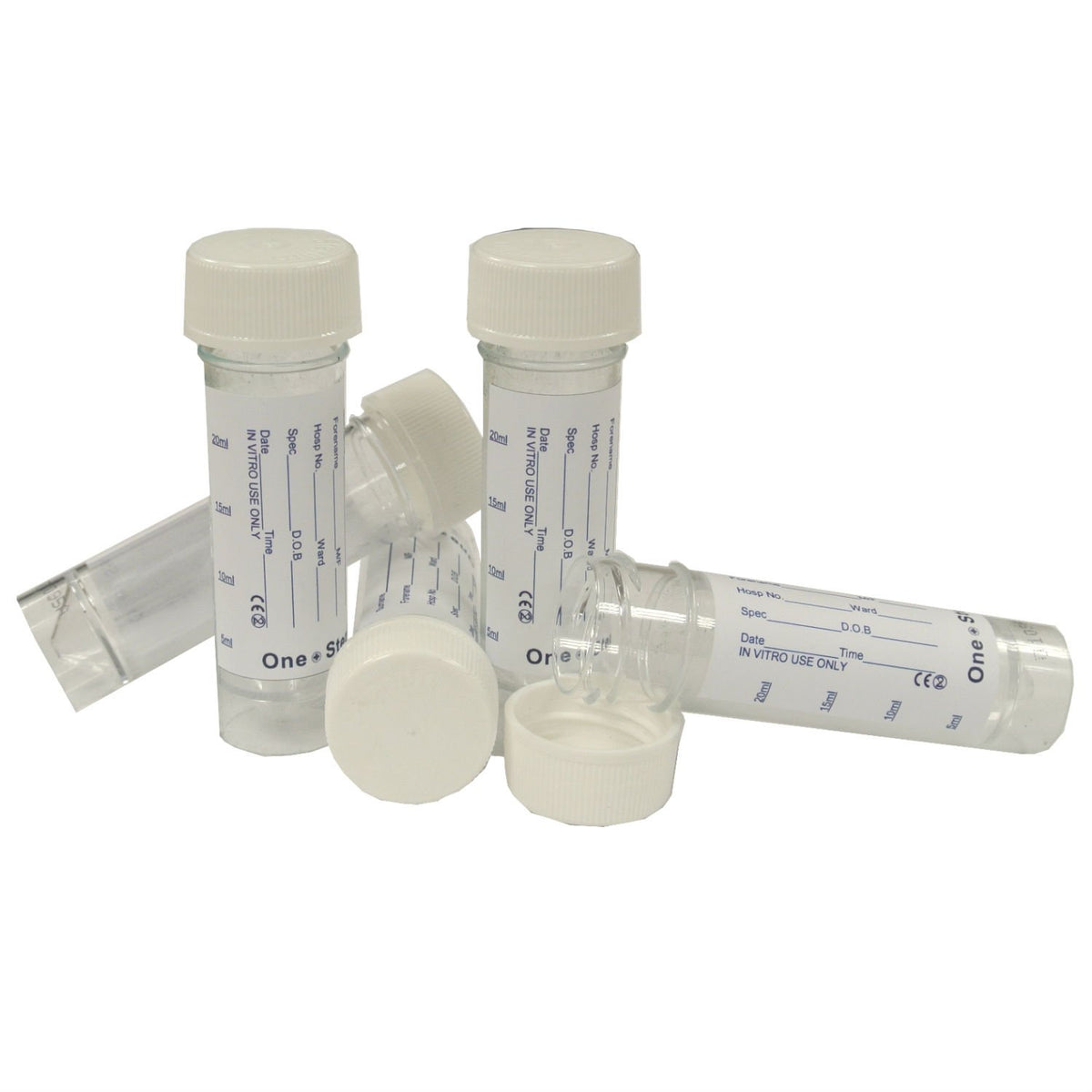 5 x 30ml Universal Container With Label (Urine Sample)