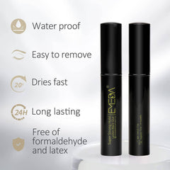 EMEDA Black Eyelash glue super strong hold Professional Latex Free False Eyelash Glue Waterproof Lash Glue Black Strip Eyelash Adhesive 5ml 0.17OZ Lashes Glue (Black)