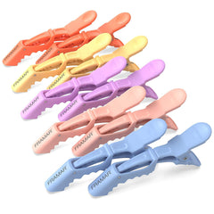 FRAMAR Pastel Crocodile Clips Hair – Professional Hair Clips For Styling, Sectioning Hair Clips Women, Alligator Clips Hair Sectioning Clips, For Hair Salon, Hair Clip – 10 Pk