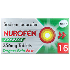 Nurofen Express Pain Relief Sodium Ibuprofen 256mgTablets 16s