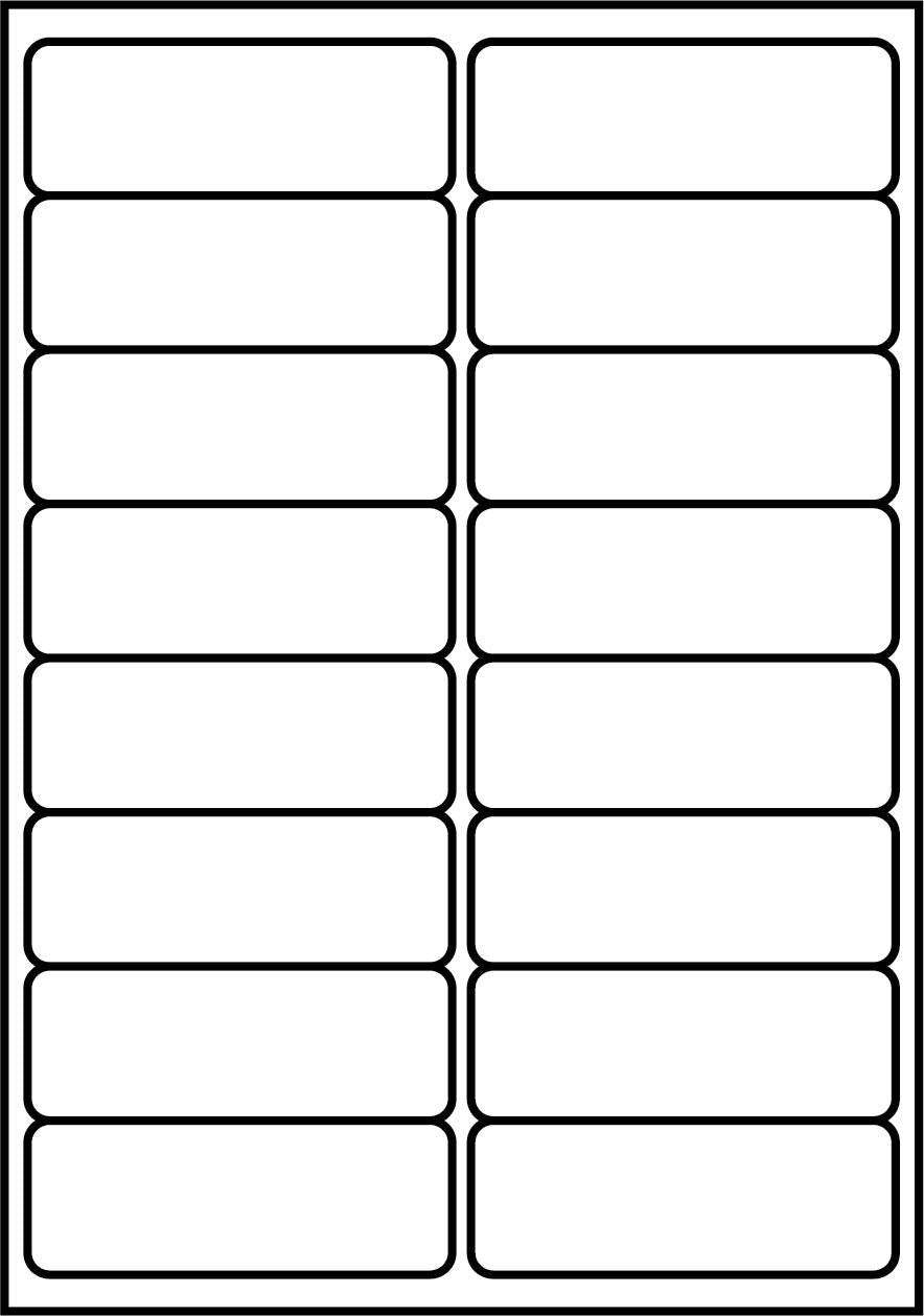 SmithPackaging A4 Self Adhesive Address Labels, 16 Labels Per Sheet, 100 Sheets, 99.1 x 34mm 1600 Labels