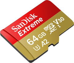 SanDisk 64GB Extreme microSDXC card for Mobile Gaming, up to 170MB/s, with A2 App Performance, UHS-I, Class 10, U3, V30