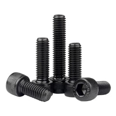 FandWay Hex Socket Head Cap Machine Screw, Black 12.9 Grade Alloy Steel, M8x16/20/25/30/40mm Cheese Head Bolts Allen Socket Drive Screws Assortment Set With Allen Key(5-Pieces/each)