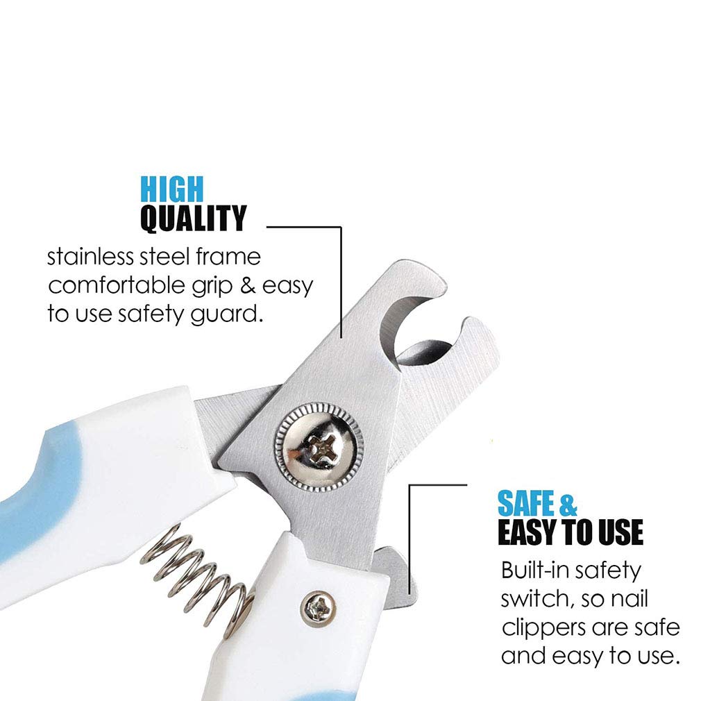 Pubiao Nail Clippers for Dogs with Quick Sensor and Safety Lock for Large and Medium Breed Professional Pet Nail Clipper