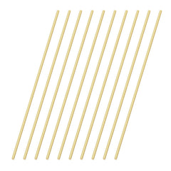 VictorsHome 2mm x 300mm Brass Rods, Round Solid Shaft Lathe Bar for DIY Crafts RC Aircraft Model Car 10pcs