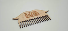 Beard Comb Custom Engraved Laser Cut Beard Comb, Wooden Comb, Mens Gift, Stocking filler gift, moustache comb, hipsta, hipster, fathers day, dad gift