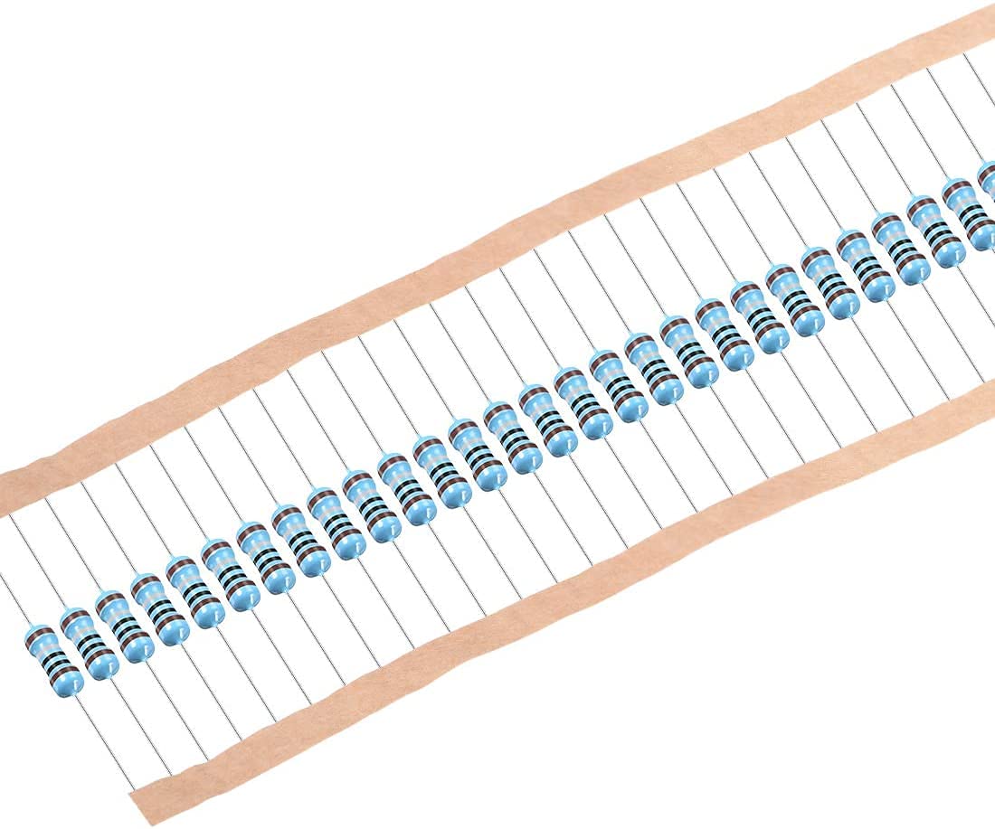 UMTMedia® 30pcs 5.6 ohm Ω - 1/2W Watt Metal Film Resistors 0.5 ±1% for Electronic, Arduino, or Raspberry PI Projects. Many Values Available