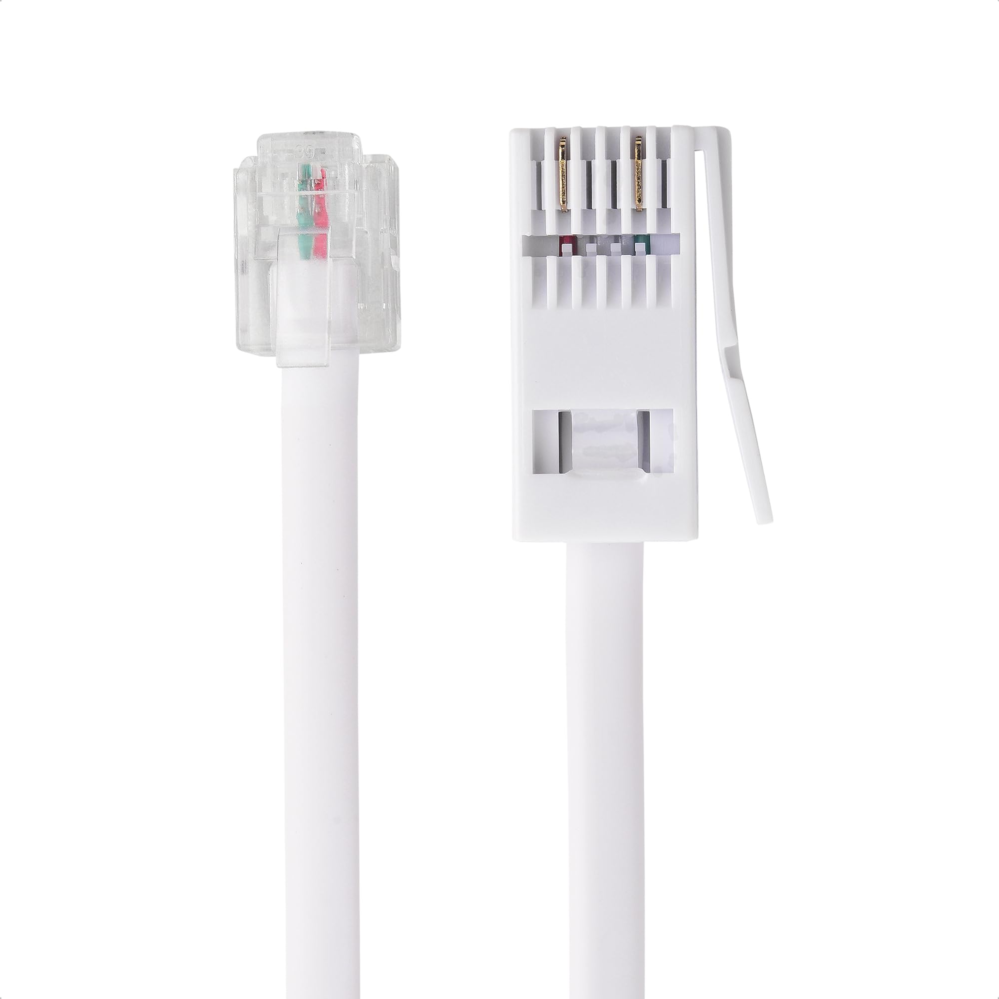 Cable Matters 2m BT to RJ11 Cable (Telephone Cable for BT) in White - 2m