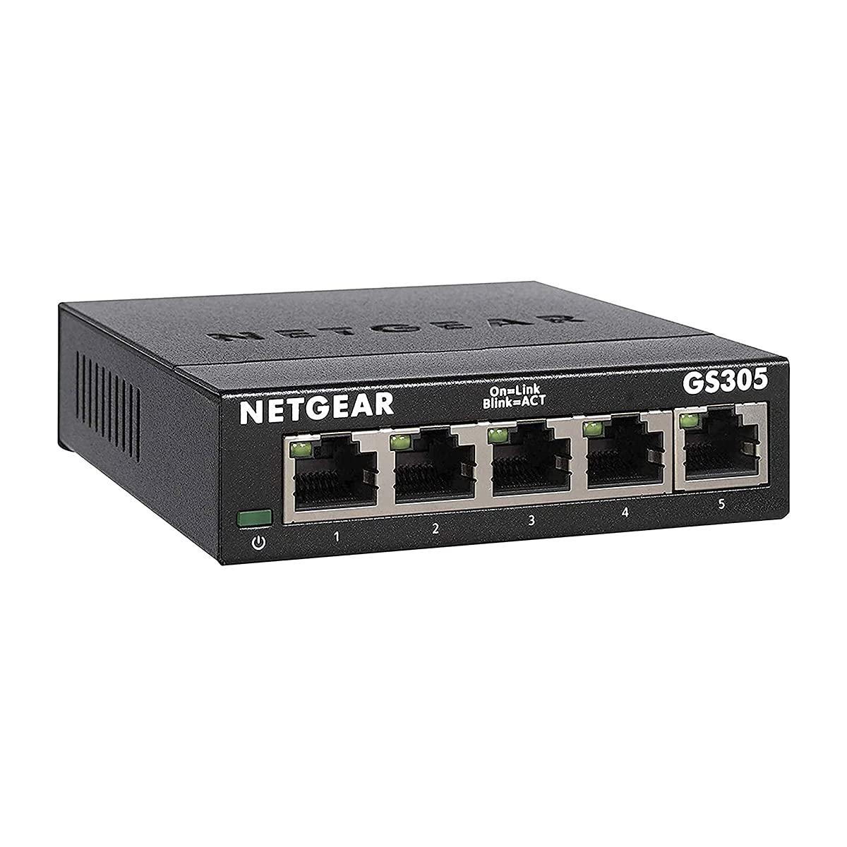 NETGEAR 5 Port Gigabit Network Switch (GS305) - Ethernet Splitter - Ethernet Switch - Ethernet Hub - Plug-and-Play - Silent Operation - Desktop or Wall Mount