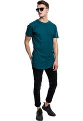 Urban Classics Men's Shaped Long Tee T-Shirt, Teal, M, 1