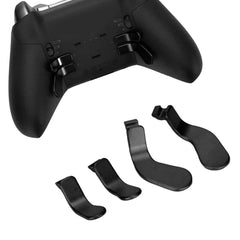 For Xbox One Elite Controller Series 2 Model 1797 Controller Metal Replacement Parts, Including 4pcs Trigger Controller Paddles Stainless Steel Material(black)