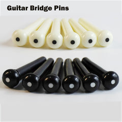 14Pcs Acoustic Guitar Bridge Pins String Pegs Guitar Saddle Nut With 3-In-1 Pin Puller Remover Guitar String Winder And Cutter Guitar Parts Accessories Replacement Tools Kits (Black Capo)