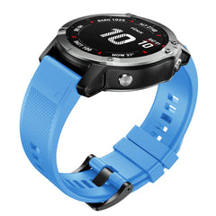 NotoCity ANCOOL Garmin Fenix 5X Band Easy Fit 26mm Width Soft Silicone Watch Strap for Garmin Fenix 5X/Fenix 3/Fenix 3 HR (Blue)