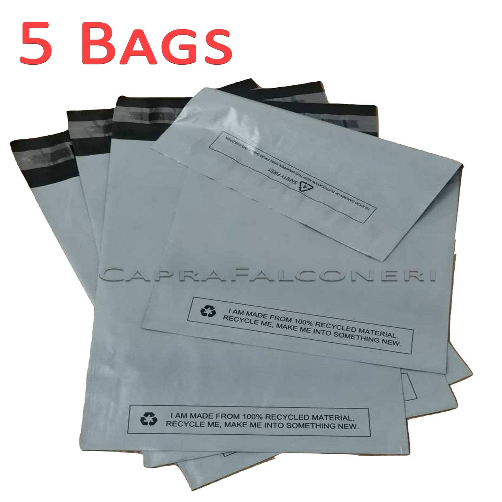 Large 5X Grey Mailing Bags 24 inches x 36 inches Polythene Self Seal Big Plastic Envelopes 100% Recyclable Strong Packaging Bags - Parcel Postal Postage Packaging Bags