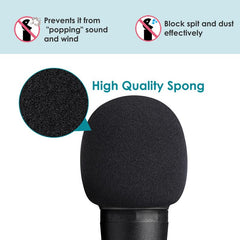 YOUSHARES Shure SM58 Microphone Cover Foam 2 Packs - SM58 Pop Shield Microphone Pop Filter for Shure SM58 Dynamic Vocal Microphone to Reduce Wind Noises