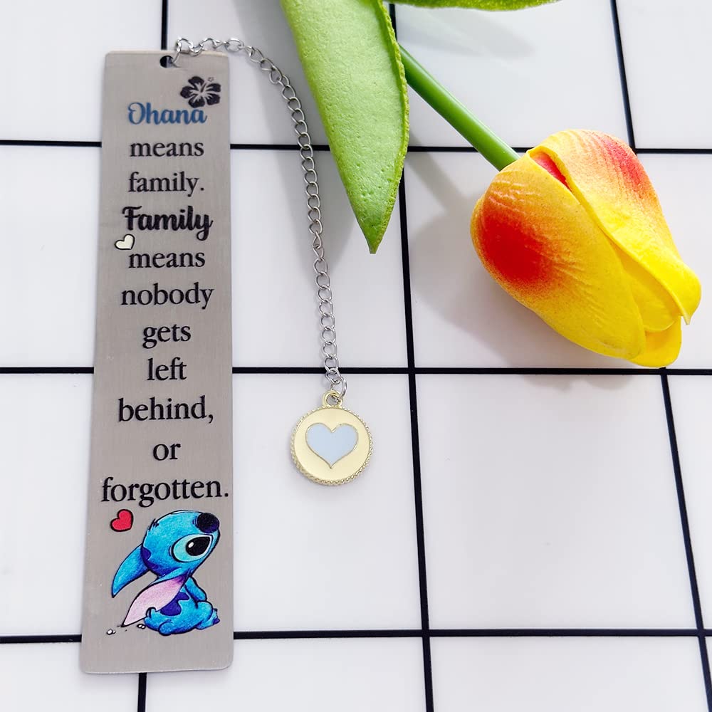 Bookmarks Men Fathers Day Gift Dad Uncle Grandad Bookmark Ohana Means Family Son Brother Grandson Nephew Best Friend Birthday Graduation Love Reminder Present Christmas Thanksgiving Papa Keepsakes