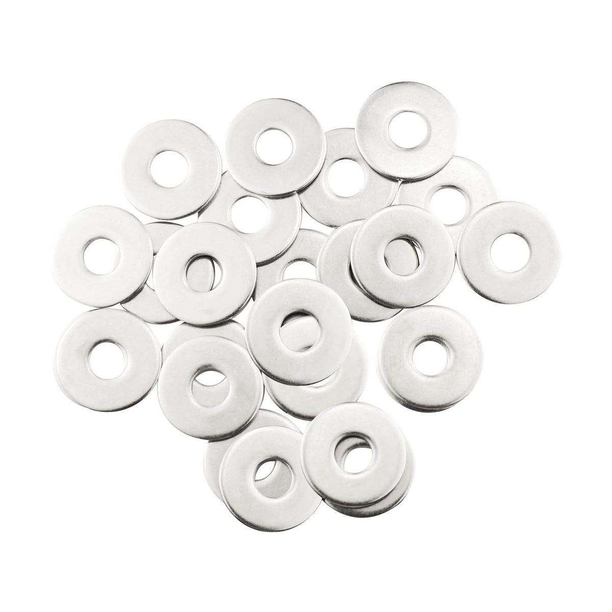 M10 Washers, M10 x 30mm Penny Washers, (Pack of 20) A2 304 Stainless Steel Washers, Flat Repair Washer, Large Metal Washers, Plain Round Chrome Washers for Screws & Bolts