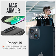 Spigen Mag Armor MagFit Case Compatible with iPhone 14 - Matte Black