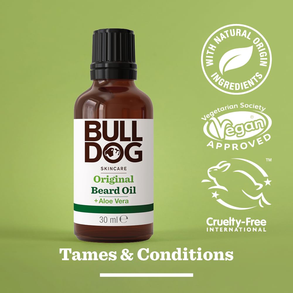 Bulldog Mens Skincare and Grooming Original Beard Oil, 30 ml