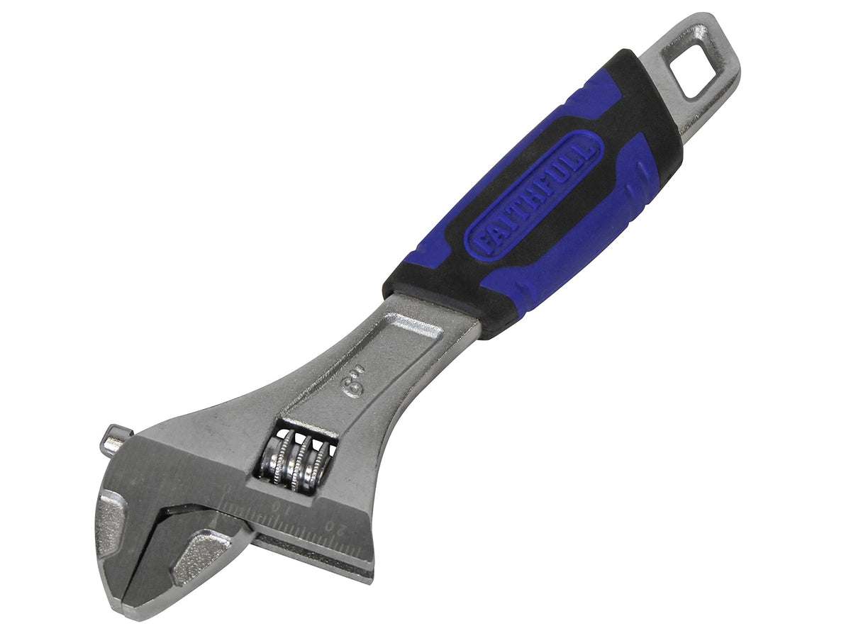 Faithfull FAIAS150C Soft-Grip Adjustable Spanner Wrench 150mm (6in) - 25mm Capacity