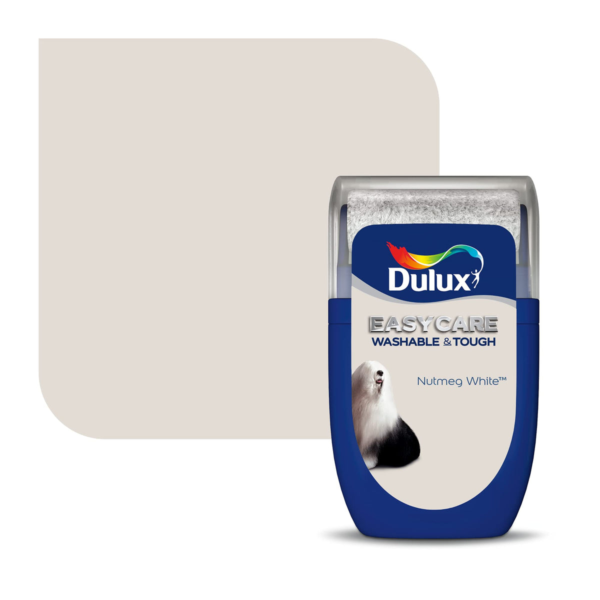 Dulux Easycare Washable & Tough Tester Paint, Nutmeg White, 30 ml