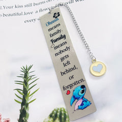 Bookmarks Men Fathers Day Gift Dad Uncle Grandad Bookmark Ohana Means Family Son Brother Grandson Nephew Best Friend Birthday Graduation Love Reminder Present Christmas Thanksgiving Papa Keepsakes