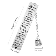 40th Birthday Gifts for Women Men Happy 40th Metal Bookmarks for Mum Dad 40th Birthday Bookmark 40 Year Old Birthday Bookmark 40th Birthday Present Keepsakes