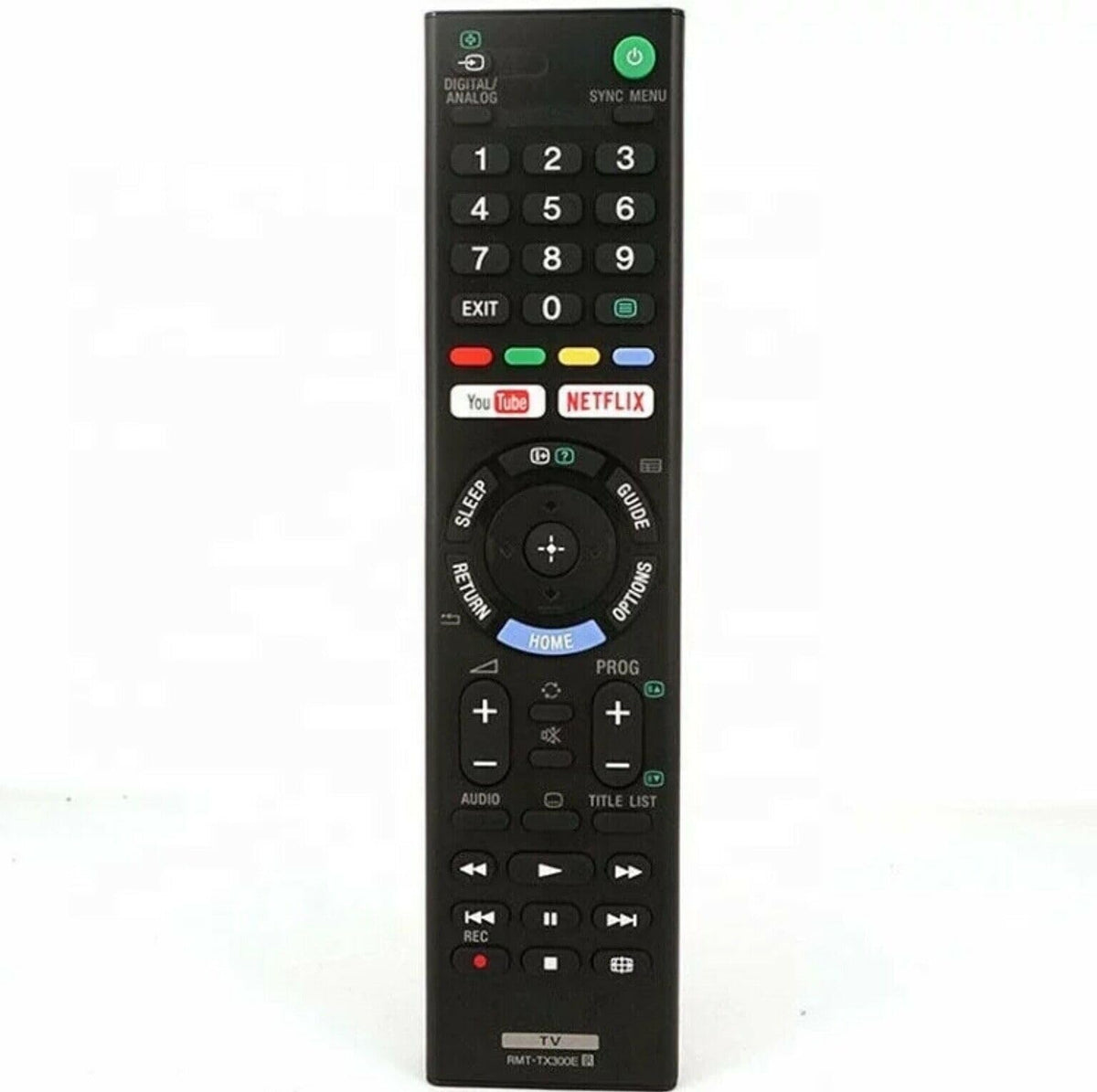 Replacement Sony RMT-TX300E Remote Control That Fit for Sony Bravia T V 3D Smart LED LCD with Netflix and You Tube buttons and RMT-TX300E RMT-TX200E RMT-TX100D RMT-TX102D RMT-TX101J- No Setup Required