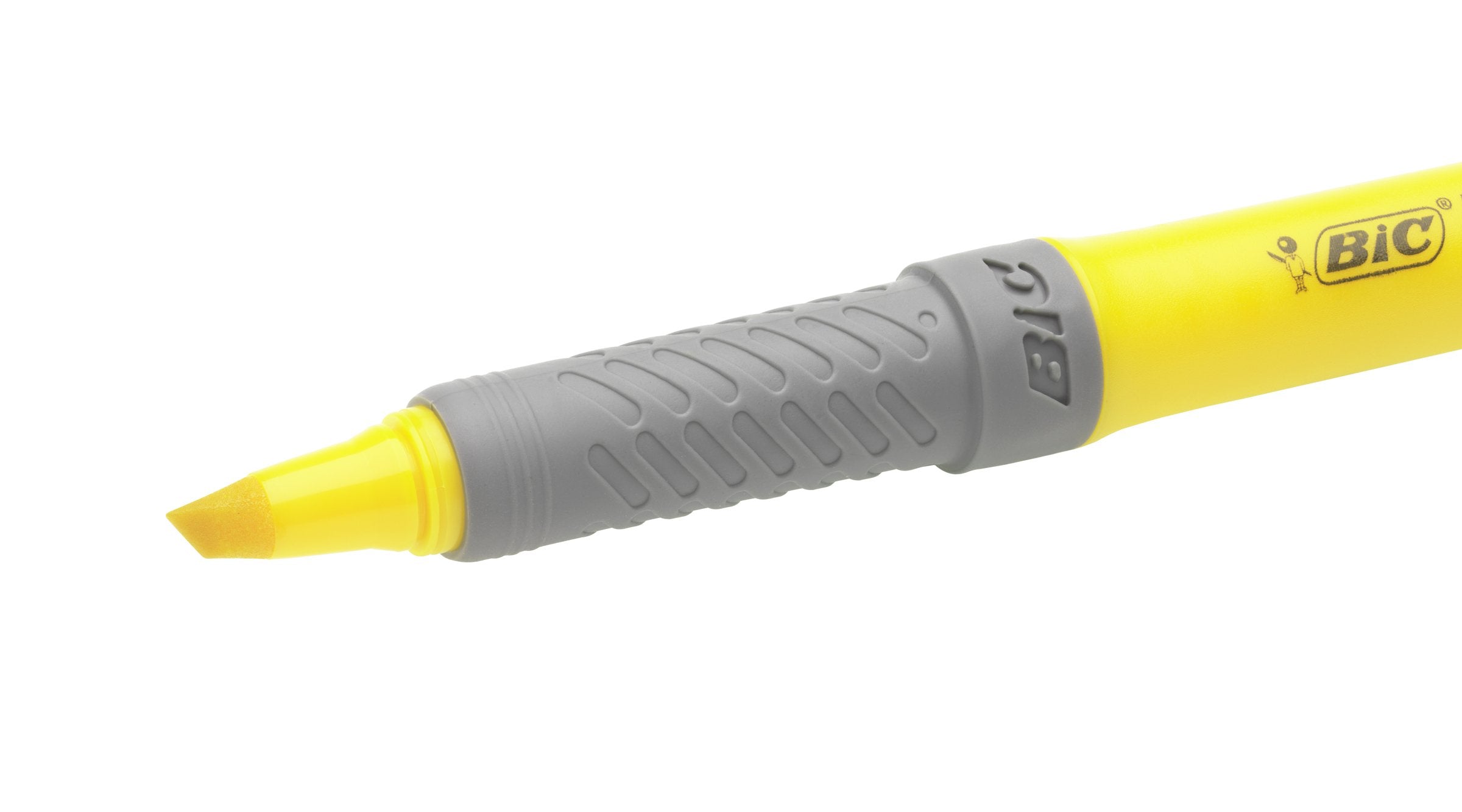 Bic Highlighter Grip 824755, Yellow, Pack of 2