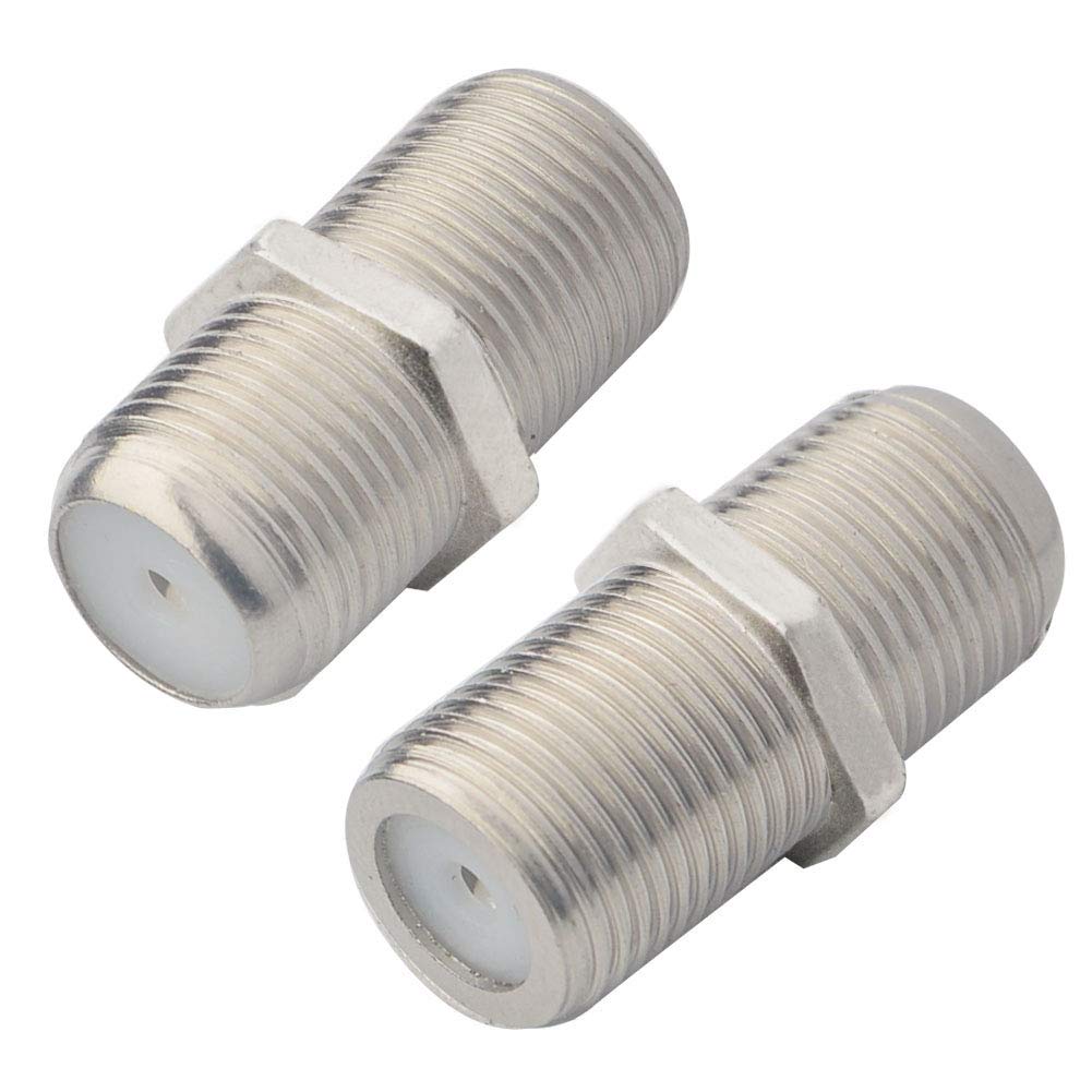 BOOBRIE F Type Adapter Female to Female TV Aerial Extension Adapter F Type Female to Female Coax Connector F Type RG6 Coax Cable Satellite Connector F Connector Coupler Joiner Gender Changer Plug 5PCS