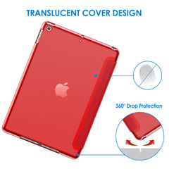 JETech Case for iPad 9/8/7 (10.2-Inch, 2021/2020/2019 Model, 9th/8th/7th Generation), Auto Wake/Sleep (Red)