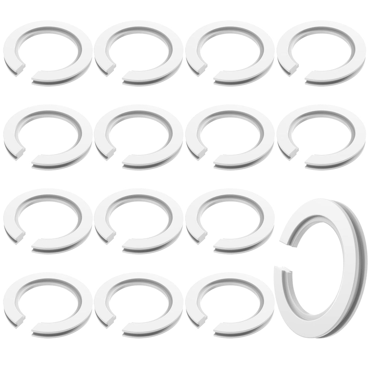 E27 to E14 Lampshade Reducer Ring 15 Pack, Lamp Shade Adapter Reducer Ring E27 to E14 Lamp Ring Replacement 42mm to 29mm Screw Light Fitting Adapter