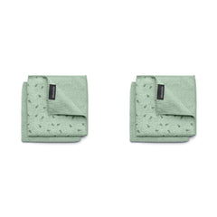 Brabantia - Sinkside Microfibre Dish Cloths - Machine Washable - Absorbs 7 Times its Own Weight - for Cleaning Dishes & Countertops - Less Detergent Needed - Set of 2 - Jade Green (Pack of 2)