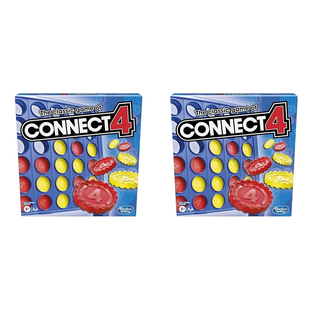 The Classic Game of Connect 4 Strategy Board Game for Kids; 2 Player ; 4 in a Row; Kids Gifts (Pack of 2)