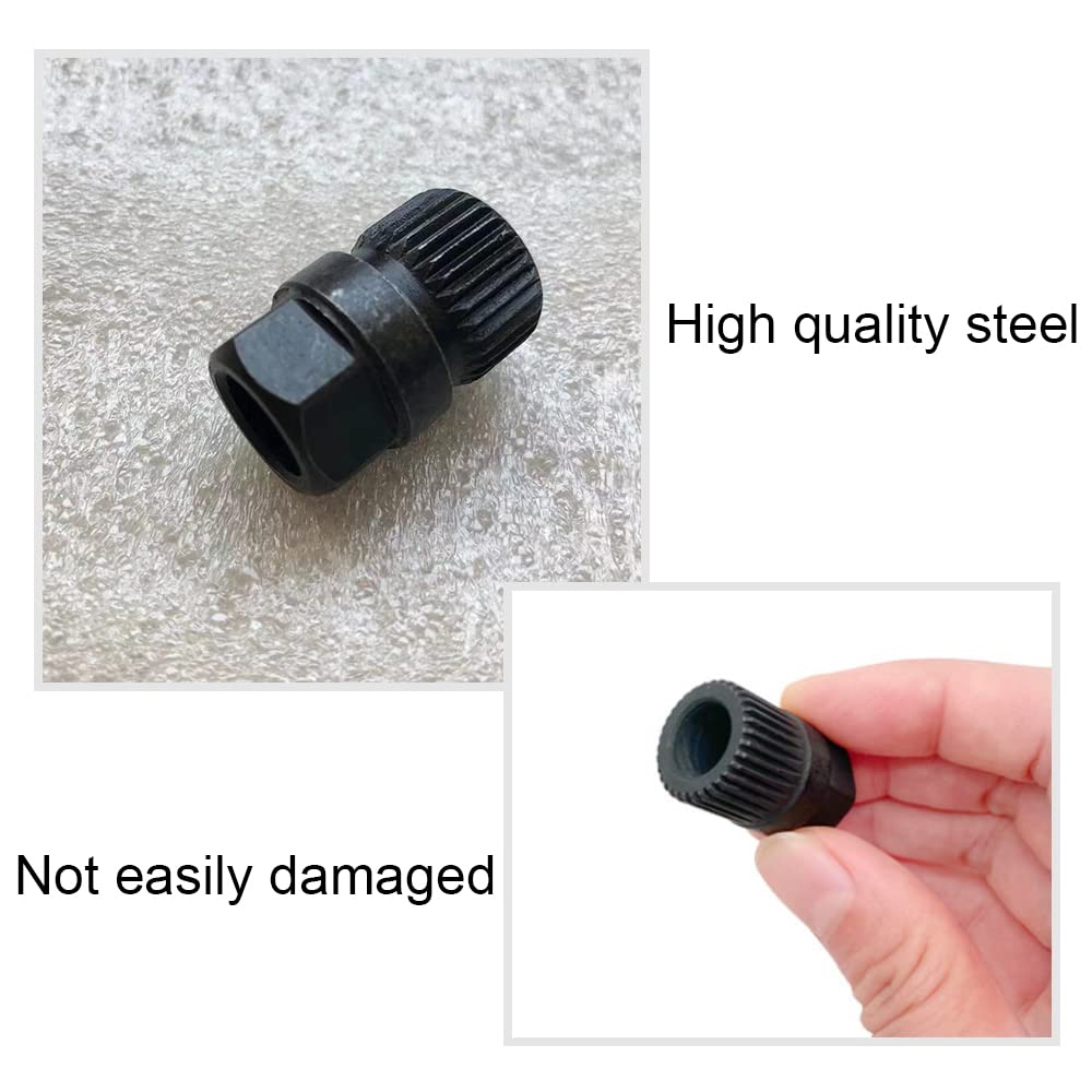 Generator Pulley Removal Tool 33 Teeth Alternator Pulley Removal Tool Portable Engine Pulley Removal Tool for Removing and Replaceing the Pulley