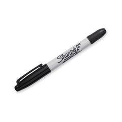 Sharpie Twin Tip Permanent Marker Pens - Black Ink - Pack of 3 - Fine & Ultra Fine Tips